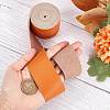 Flat Microfiber Imitation Leather Cord LC-WH0006-07C-05-3