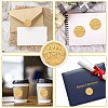 34 Sheets Self Adhesive Gold Foil Embossed Stickers DIY-WH0509-080-4