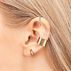 12Pcs 12Pcs Wave & Criss Cross Alloy Cuff Earrings EJEW-AN0001-78-4