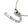 304 Stainless Steel Interlocking Rings Charm Bracelet for Women BJEW-G640-04P-3