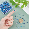 4 Strand 4 Color Transparent Electroplate Glass Beads Strands EGLA-DC0001-07C-3