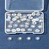 40Pcs 4 Colors Long-Lasting Plated Brass Silicone Ear Nuts KK-FS0001-49-9