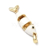 Brass Micro Pave Cubic Zirconia Pendants KK-H255-01C-G02-2