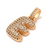 Brass Micro Pave Cubic Zirconia Pendants KK-C076-29E-G01-2