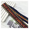 Ethnic Style Embroidery Rhombus Polyester Ribbons PW-WG83240-23-1