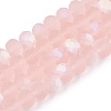 Transparent Glass Beads Strands EGLA-A044-T8mm-MB22-5