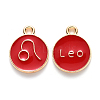 Alloy Enamel Pendants ENAM-S124-01A-07G-1