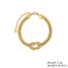 Elegant Stainless Steel Flat Snake Chain Bracelet for Women NK9284-1-1