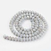 Electroplate Opaque Solid Color Glass Beads Strands LS-EGLA-A034-P3mm-L16-2