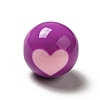 Two Tone Opaque Acrylic Beads SACR-K003-03D-1