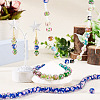 1 Strand Handmade Lampwork Inner Flower Rondelle Beads Strands LAMP-TA0002-72D-6