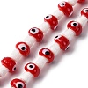 Handmade Evil Eye Lampwork Beads Strands LAMP-S069-01A-01-1