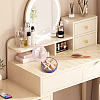 Round PU Leather & Plastic Jewelry Set Storage Box CON-TAC0014-06C-8