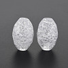 Transparent Crackle Acrylic European Beads CACR-S010-10-3