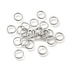 Brass Open Jump Rings KK-B147-03H-P-1