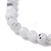 Round Natural Mixed Stone Beads Stretch Bracelets Set BJEW-JB07293-8