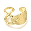 Rack Plating Brass Open Cuff Rings for Women RJEW-M022-16G-2