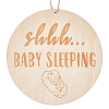 Do Not Disturb Wood Door Hanging Decorations AJEW-WH20006-65A-1