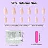 ABS Plastic Full Cover Press On False Nails DIY-CJC0006-12A-2