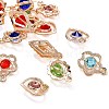 80Pcs 4 Style Rack Plating Eco-Friendly Iron Charms IFIN-YW0001-28-4