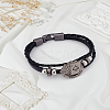 1Pc Retro Multi-strand Bracelets BJEW-LP0003-65-1