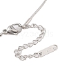 Non-Tarnish 304 Stainless Steel Oval with Hollow 7 Pendant Necklaces NJEW-N055-04P-3