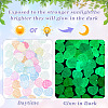 50Pcs Luminous Transparent Acrylic Beads LACR-TA0001-11-5