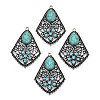Synthetic Turquoise Pendants TIBEP-TAC0003-08AS-1