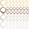 120Pcs 4 Colors Brass Leverback Earring Findings KK-SP0001-02-1