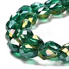 Electroplate Glass Beads Strands EGLA-D015-15x10mm-26-3