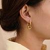 304 Stainless Steel Hoop Dangle Earrings for Women DP9089-1-3