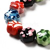 Handmade Printed Porcelain Beads X1-PORC-F005-02-6