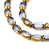 Electroplate Glass Beads Strands EGLA-N008-015H-4