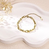 304 Stainless Steel Link Chain Bracelets for Women BJEW-A161-01C-G-1