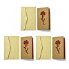 3 Sets Kraft Paper Greeting Cards AJEW-FS0001-27B-1