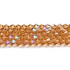 Transparent Electroplate Glass Beads Strands EGLA-A039-T2mm-L18-1