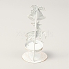 Iron Candle Holder for Christmas AJEW-B008-05-2