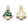 Brass Enamel Pendants KK-N232-219-2