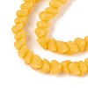 Frosted Opaque Glass Beads Strands GLAA-N017-4mm-22-4