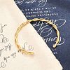 Ion Plating(IP) 304 Stainless Steel Twisted Rope Cuff Bangles BJEW-P296-01G-4