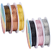 6 Rolls 6 Colors Round Copper Jewelry Wire CWIR-BBC0001-13-7