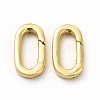 Rack Plating Brass Spring Gate Rings X-KK-H436-13A-G-1