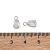 Brass Pave Clear Cubic Zirconia Charms CU-CBAD360-01P-01-3
