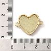 Rack Plating Brass Micro Pave Clear Cubic Zirconia Connector Charms KK-D088-41G-4