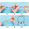10Pcs 5 Colors Brass European Style Bracelet Making MAK-SC0001-10-4