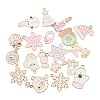 Christmas Alloy Enamel Pendants ENAM-G234-01E-2