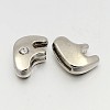 Letter Slider Beads for Watch Band Bracelet Making ALRI-O012-F-NR-1