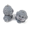 Flocky Resin Pendants FIND-A052-07L-2