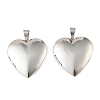 316 Stainless Steel Locket Pendants STAS-K321-12C-P-1