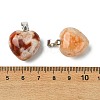 Natural Cherry Blossom Agate Pendants G-F820-10A-14-3